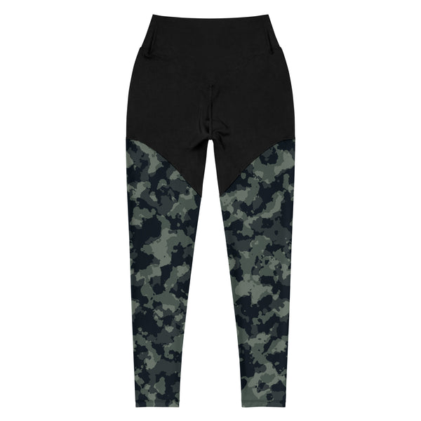 MTN CLTR Green Camo Sports Leggings